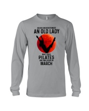 03 pilates old lady Long Sleeve Tee tile