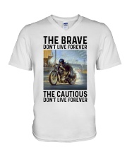 motorcycle dc The Brave V-Neck T-Shirt tile
