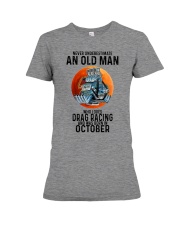 drag racing old man never 10 Premium Fit Ladies Tee tile