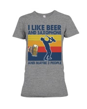 Saxophone Like Beer Premium Fit Ladies Tee tile