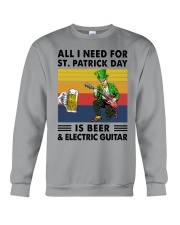 all i need electric guitar st patrick Crewneck Sweatshirt tile