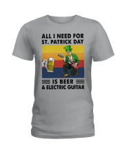 all i need electric guitar st patrick Ladies T-Shirt tile