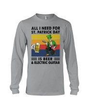 all i need electric guitar st patrick Long Sleeve Tee tile