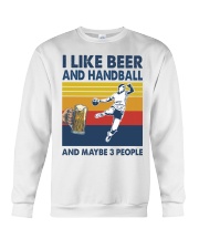 Handball I Like Beer Crewneck Sweatshirt tile
