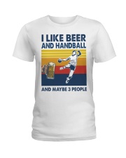 Handball I Like Beer Ladies T-Shirt tile