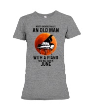 06 piano never old man Premium Fit Ladies Tee tile