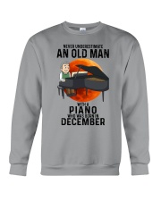 12 piano old mannn never Crewneck Sweatshirt tile