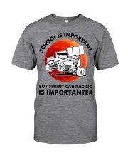 red school-sprint car racing Classic T-Shirt front