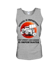 red school-sprint car racing Unisex Tank tile