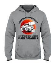 red school-sprint car racing Hooded Sweatshirt tile