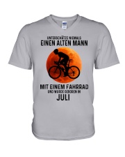 07 Cycling OId Man German V-Neck T-Shirt tile
