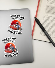 most-old-men-kart-racing Sticker - 2 pack (Vertical) aos-sticker-2-pack-vertical-lifestyle-front-19