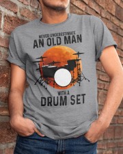 drum set never old man Classic T-Shirt apparel-classic-tshirt-lifestyle-26
