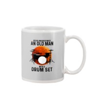 drum set never old man Mug tile