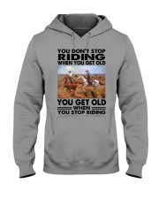 team roping riding Hooded Sweatshirt tile