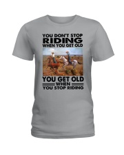 team roping riding Ladies T-Shirt tile