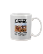 team roping riding Mug tile