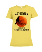 shuffleboarding old man Premium Fit Ladies Tee tile