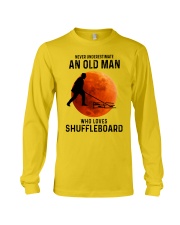 shuffleboarding old man Long Sleeve Tee tile