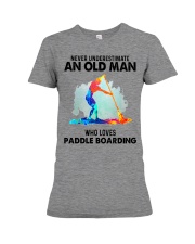 never paddle boarding Premium Fit Ladies Tee tile