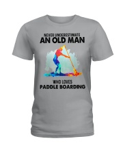 never paddle boarding Ladies T-Shirt tile