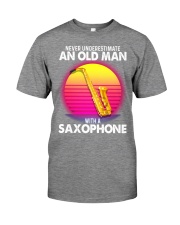 black old saxophone Premium Fit Mens Tee tile