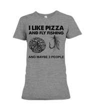 likepizza-Fly fishing Premium Fit Ladies Tee tile
