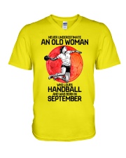9 handball V-Neck T-Shirt tile