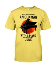 06 piano never old man Premium Fit Mens Tee tile