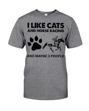 likecats-horse racing Classic T-Shirt front