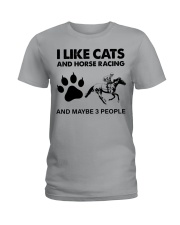likecats-horse racing Ladies T-Shirt tile