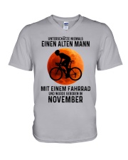 11 Cycling OId Man German V-Neck T-Shirt tile