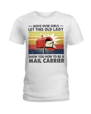 Mail carrier Old Lady Ladies T-Shirt tile