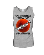 trumpet never old man Unisex Tank tile