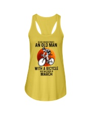 03 cycling never old man Ladies Flowy Tank tile