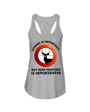red school-deer hunting Ladies Flowy Tank tile
