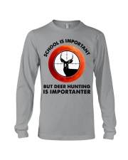 red school-deer hunting Long Sleeve Tee tile