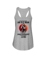 6 photography old man Ladies Flowy Tank tile