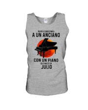 07 piano old man tbn Unisex Tank tile