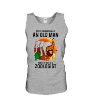 zoologist old man Unisex Tank tile