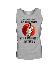 09 saxophone old man never Unisex Tank tile