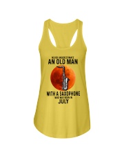07 saxophone olm Ladies Flowy Tank tile