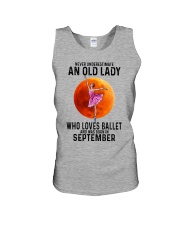 09 ballet color old lady Unisex Tank tile