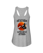 10 tatoo artist never old man Ladies Flowy Tank tile
