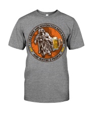 i like beer motorcycle drag racing Premium Fit Mens Tee tile