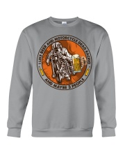i like beer motorcycle drag racing Crewneck Sweatshirt tile