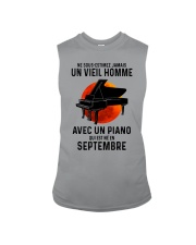 09 piano old man france Sleeveless Tee tile
