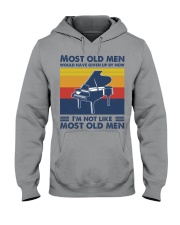 most old men piano Hooded Sweatshirt tile