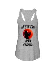 Violin Old Man Never 11 Ladies Flowy Tank tile