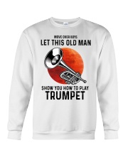 Trumpet Let This Old Man Crewneck Sweatshirt tile